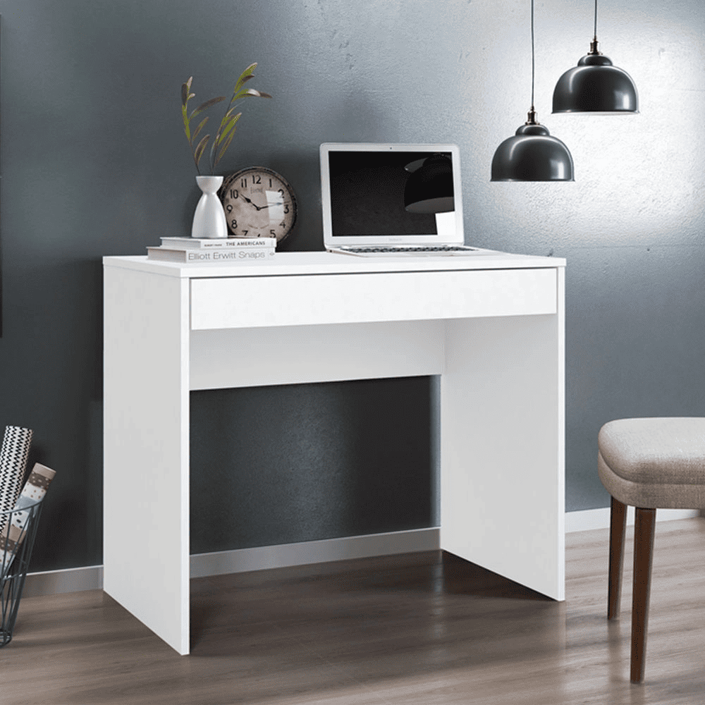 Escrivaninha Branca 1 Gaveta Dem&oacute;bile Facility, Branco, large image number 1